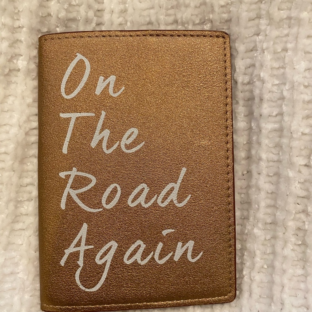 Gold Travel Passport Holder